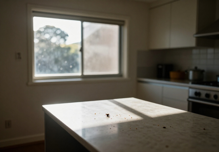 Bed bugs in a Terrey Hills lounge room before control